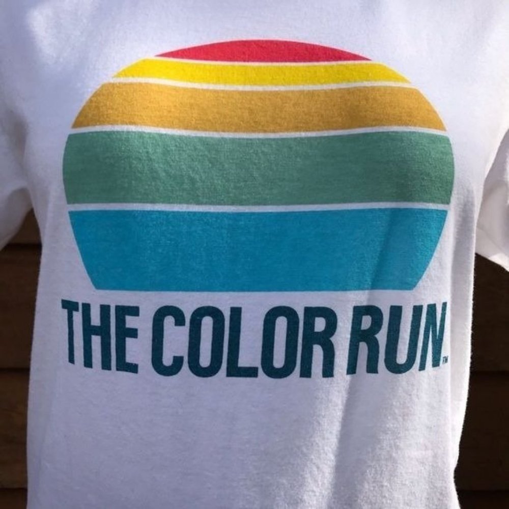 Lay's Potato Chips Happiest 5K Color Run Lays Tee Marathon Runner 10K Shirt - Picture 4 of 8